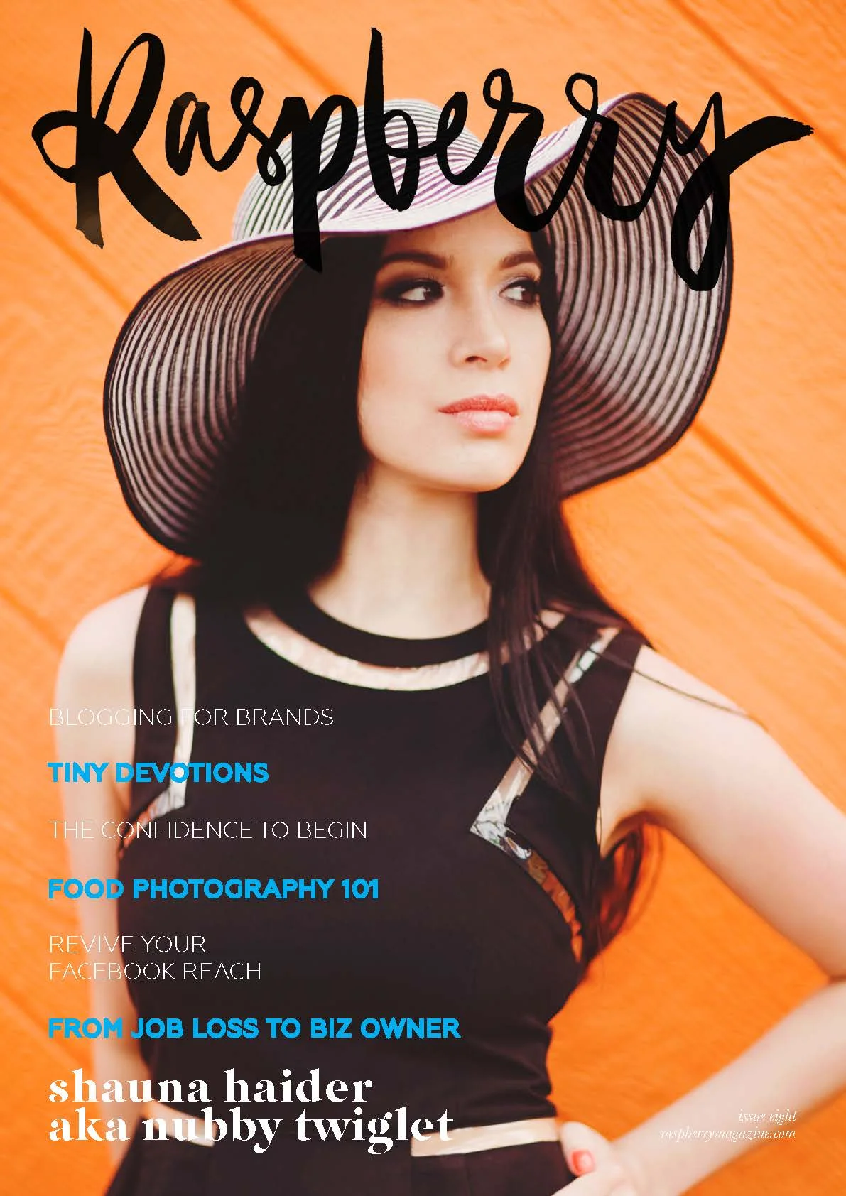 ISSUE EIGHT ( download here ) COVER STORY // An interview with creative director, designer and veteran blogger Shauna Haider aka Nubby Twiglet. Into the Deep End by Kirra Smith. An interview with Catherine Roberts, founder of curated retail space Showroom. Blogging for Brands by Celeste Mitchell. Food Styling and Photography Tips by Jo Anderson. How to Combat Declining Reach on Facebook by Nicky Rees. How to Make Meaningful Connections as an Introvert by Katherine Mackenzie-Smith. The Confidence to Begin by Laura Claire. An interview with Diana Charabin, founder of spiritual accessory company Tiny Devotions. An Evening Routine for Non-Morning People by Carla Da Costa. 10 Business Lessons From My First Year by Anastasia Amour.