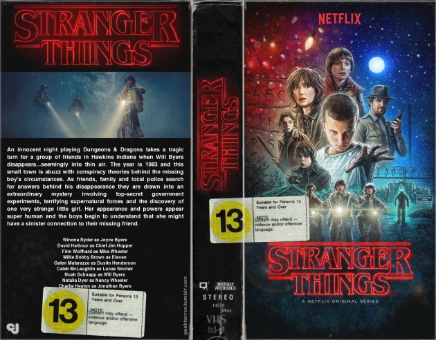 Stranger Things, as imagined as a VHS
