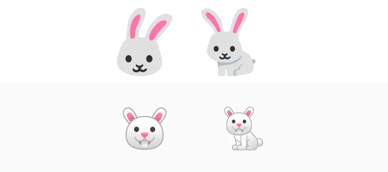 The new Android bunny emojis