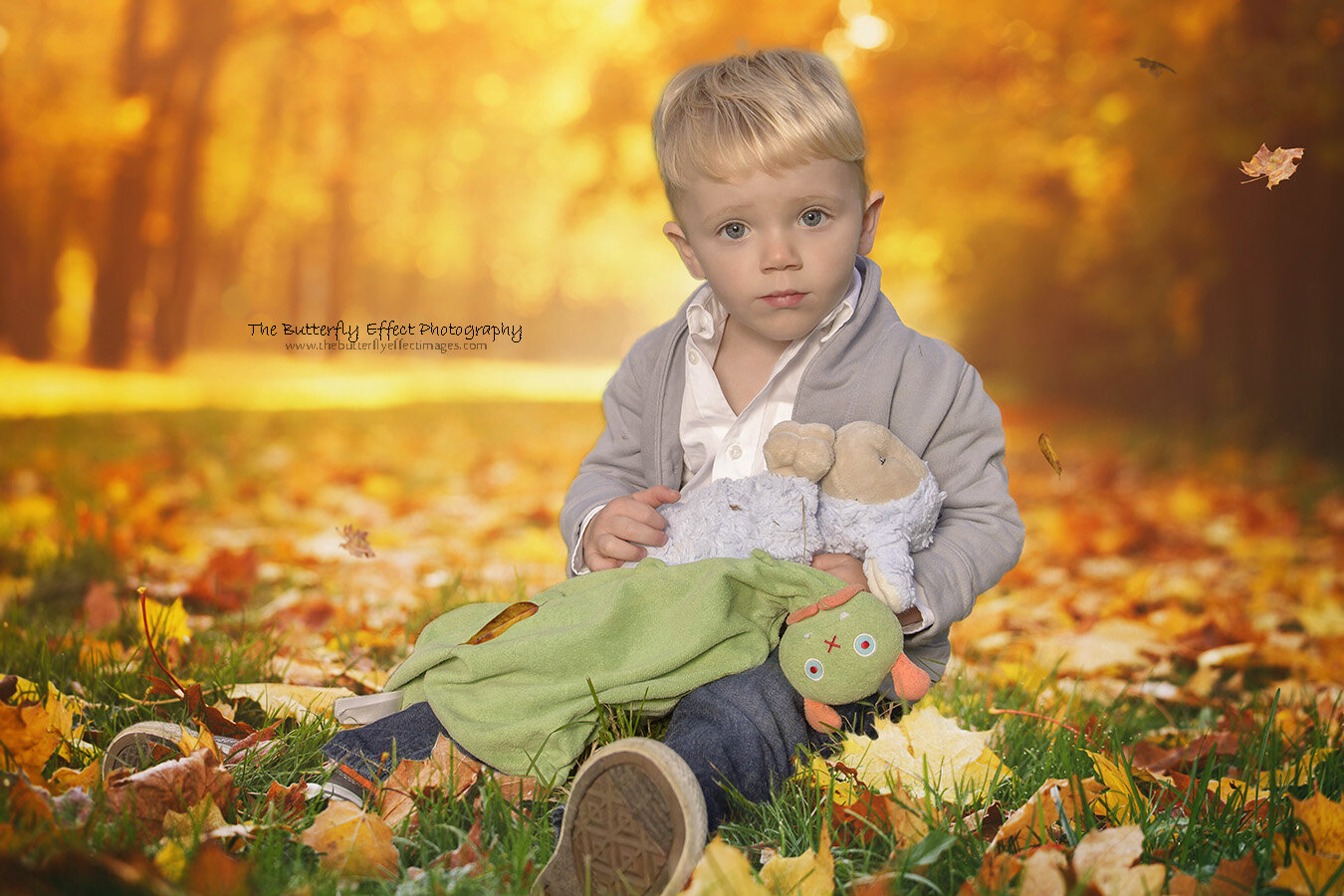 little boy playing in the colorful leaves.jpg