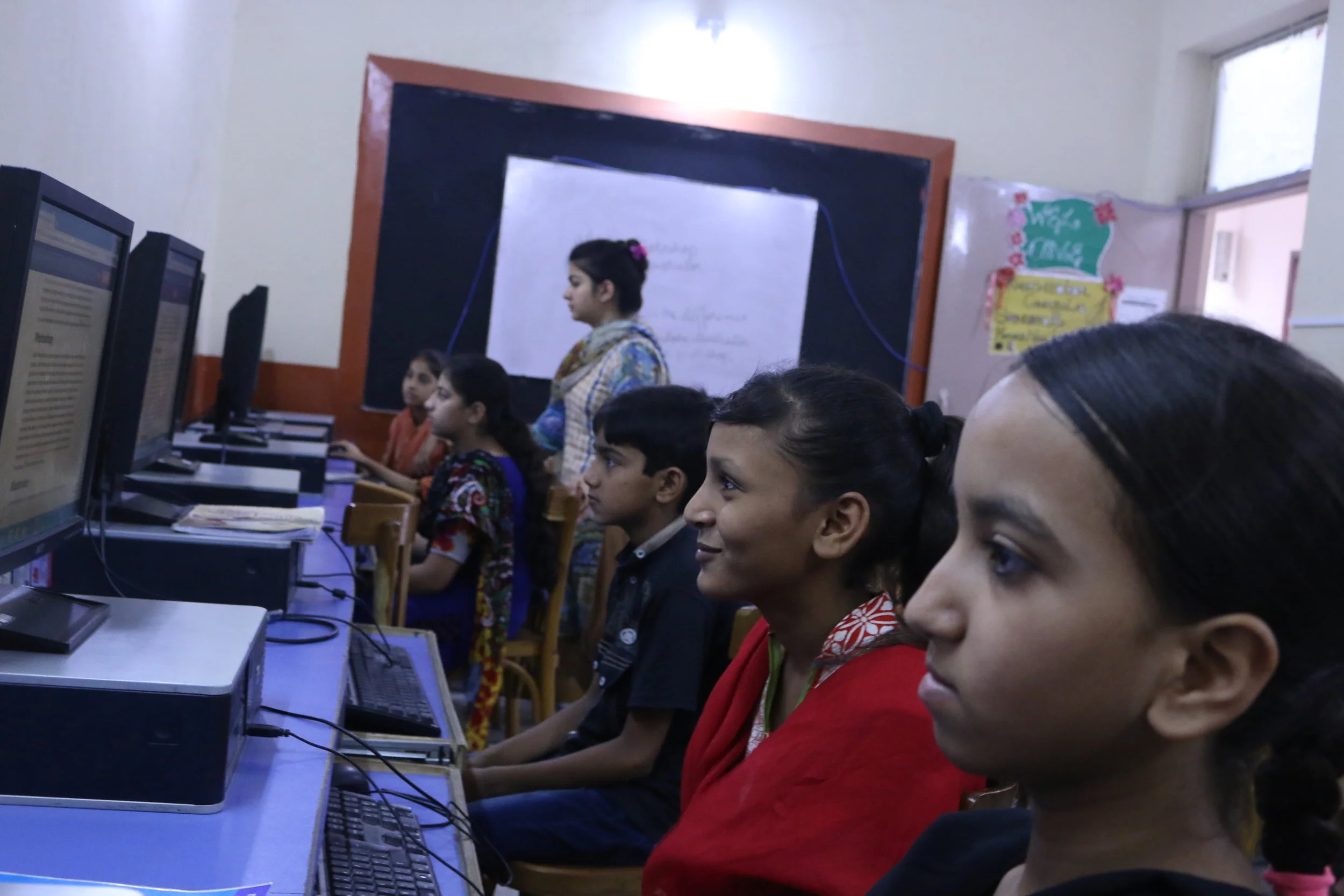  Students working on their Graphic Design Assignment