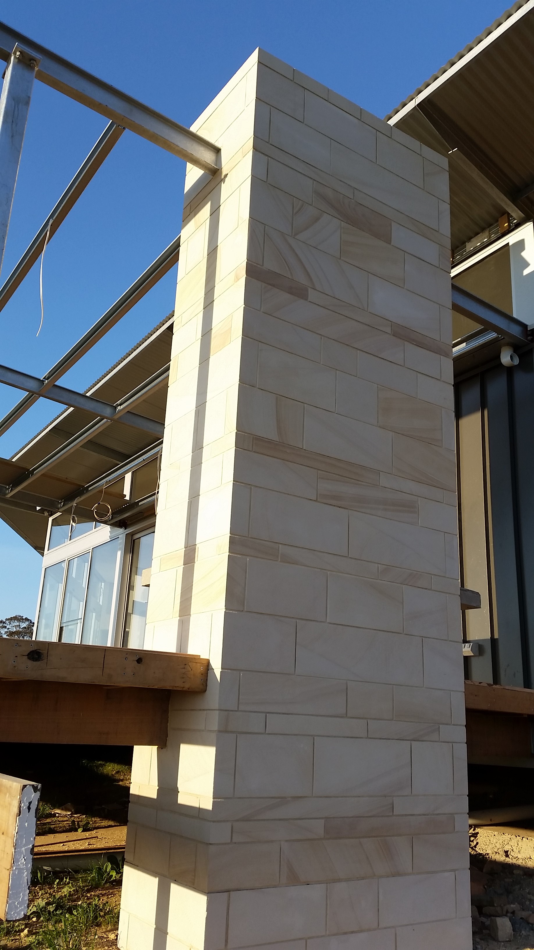 Light Brown Sawn cladding
