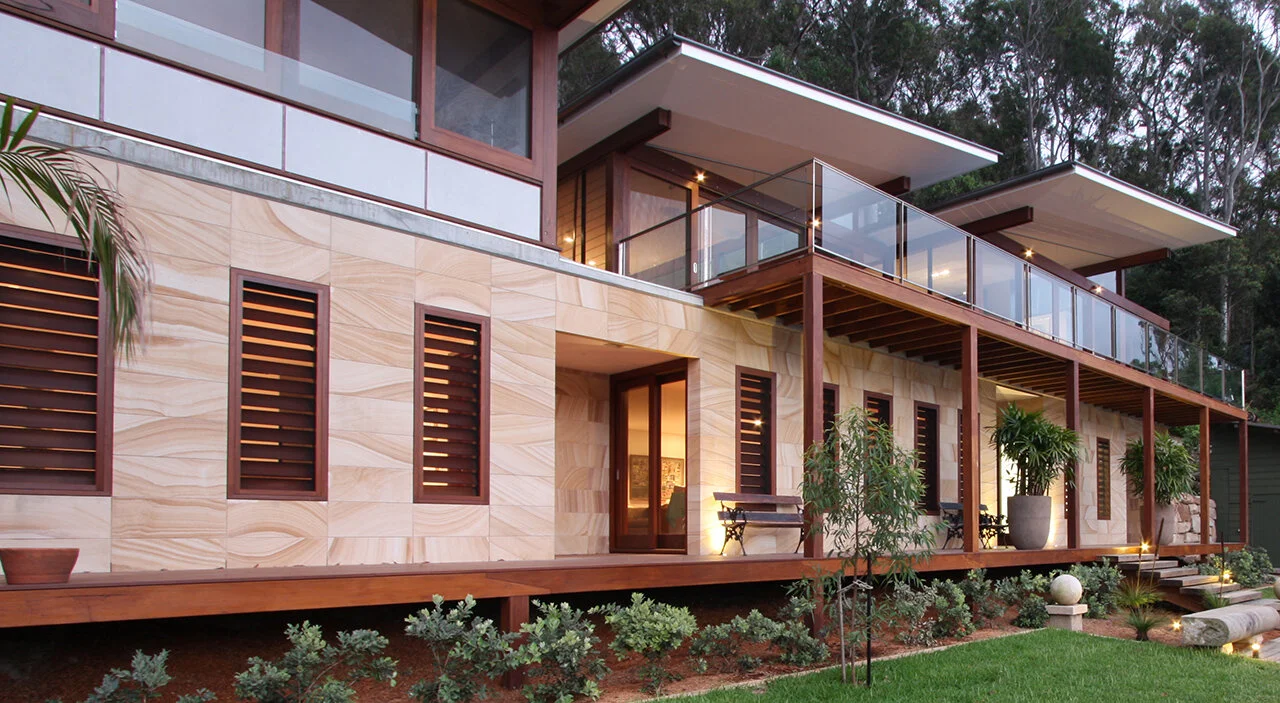 Mount White Brown Range Gosford Quarries Sandstone, gang sawn cladding