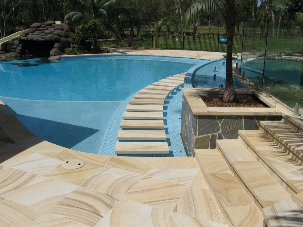 Tripp House, light-medium brown, Gosford Quarries diamond sawn sandstone cladding