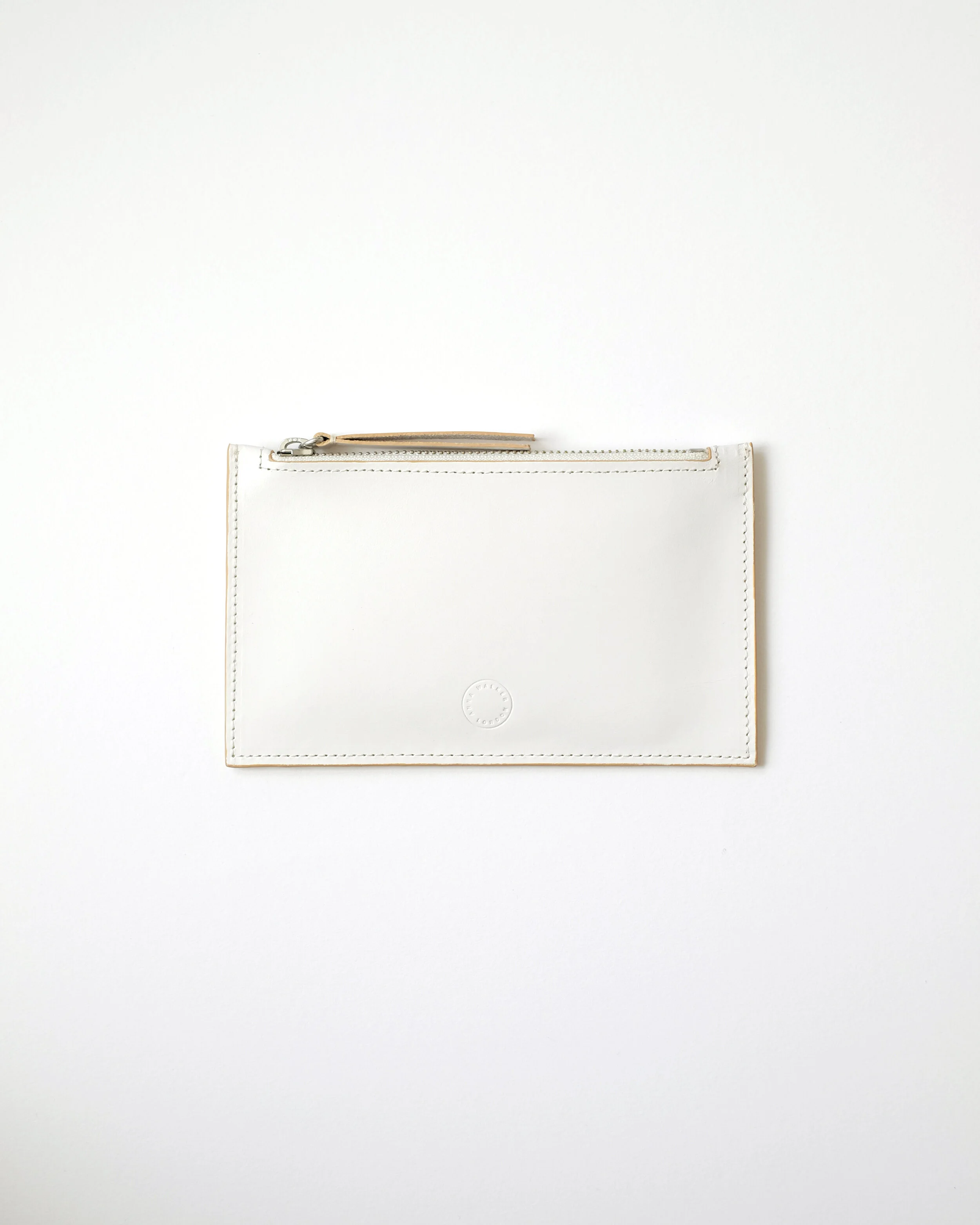 Anna Walker LondonSmall Zip Pouch White