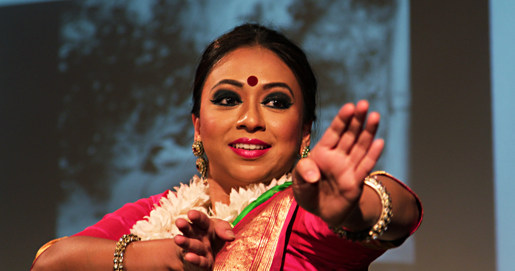 Aindrila Ghosh performing at the event, Nehru Centre, London, 15/09/2015.
