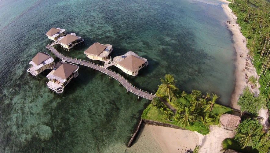 Over Water Fales, The Beach &amp; Lagoon.