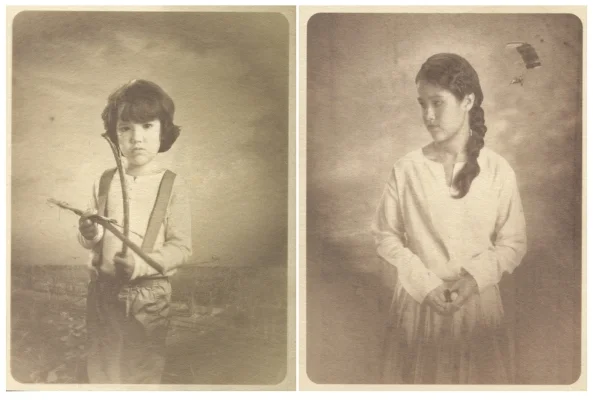 Investigation of the digital one of a kind. Salt Print variations of Remembrance, 3" x 5" each