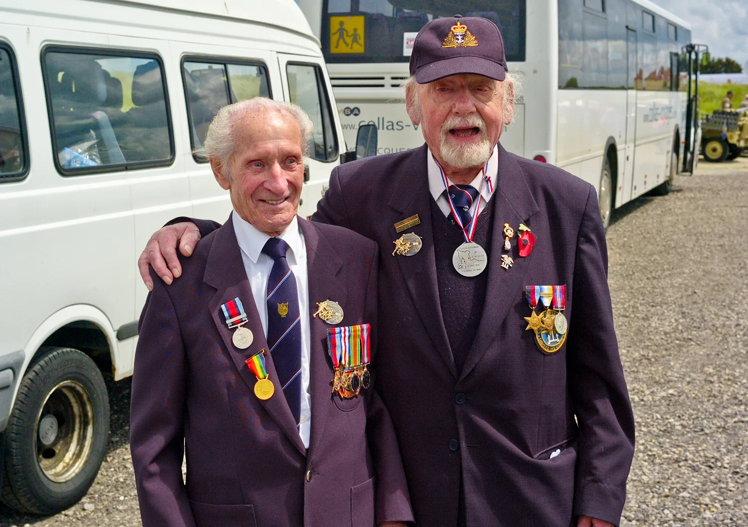 Ernie Covill and Peter Scott. Two friends from the 67th anniversary. We were so pleased to see them again!