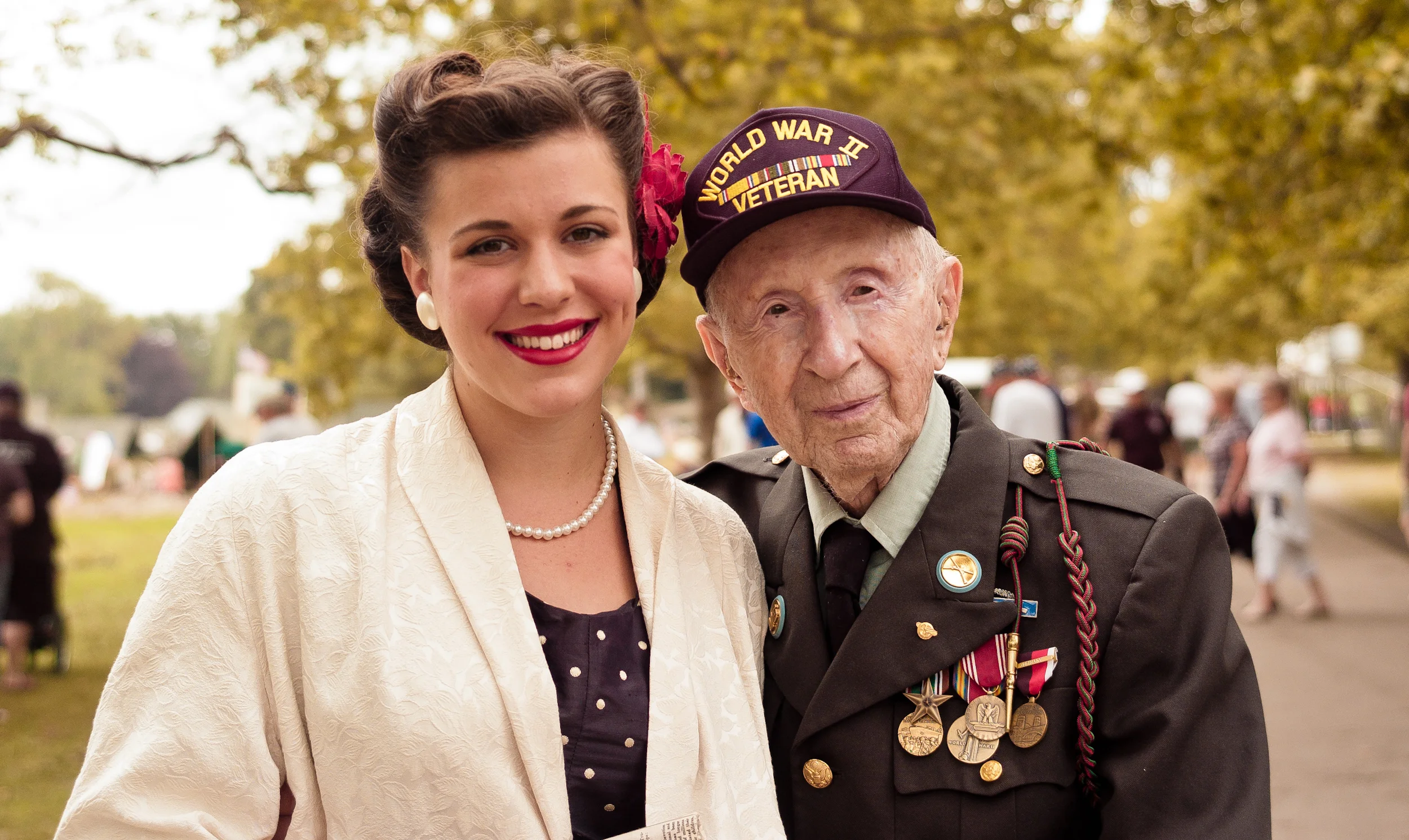 Mr. Arthur "Pat" Engleburg told us that secret to his age (just a mere 99 1/2 years young) was gratitude and a thankful heart. He said, "Every morning I say, 'Thank you Lord for this day,' and I also say, 'thank you for making me better looking every day.'"