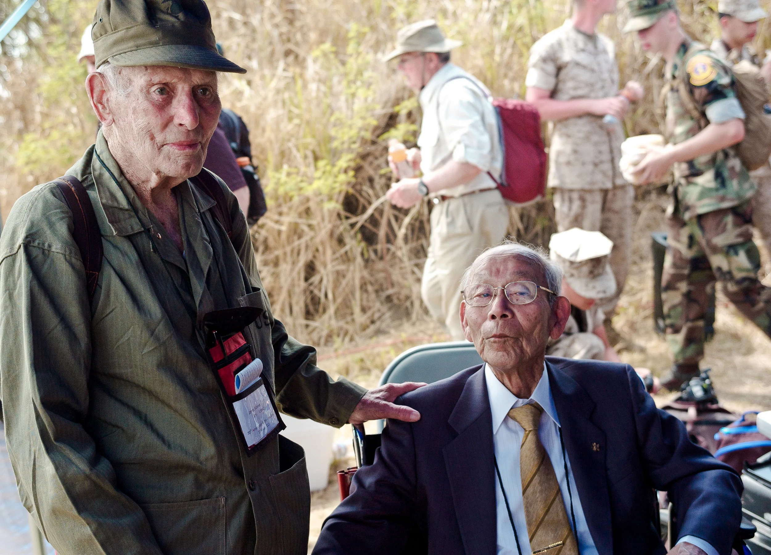Mr. Skinner and Mr. Akikusa. Once enemies, now friends.
