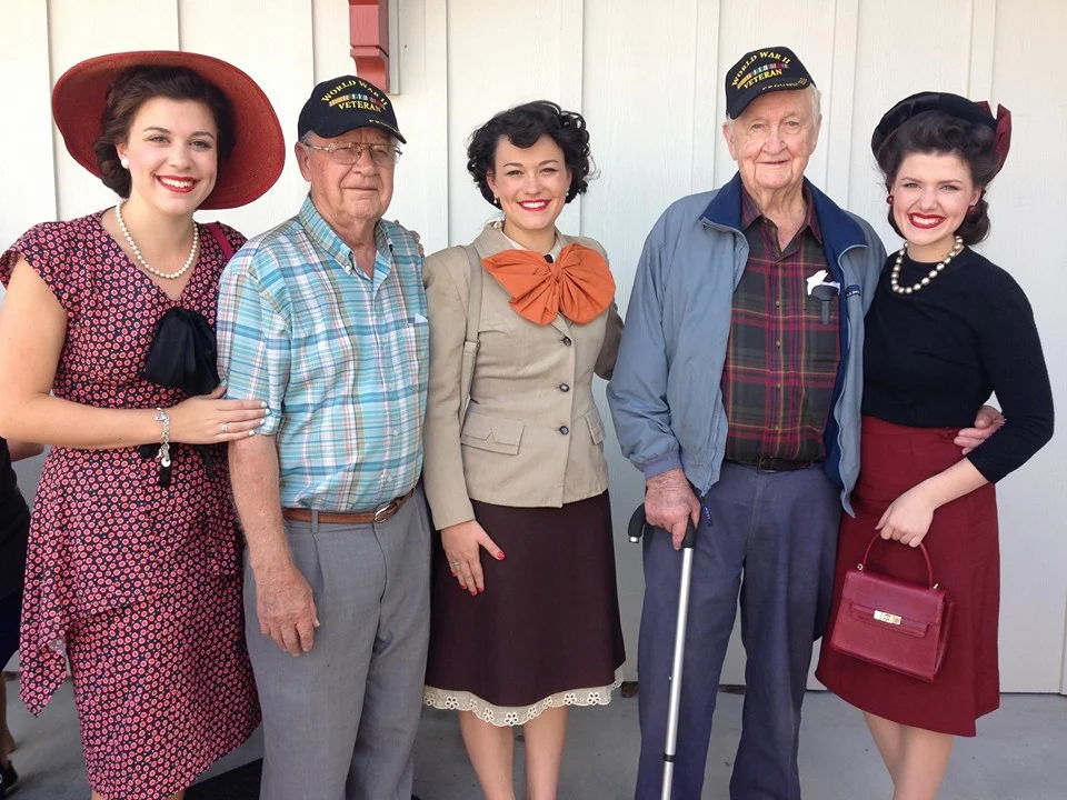 L-R: Liberty, Garnett, Jubilee, DeWitt, and Faith at Toccoa's Currahee Military Weekend