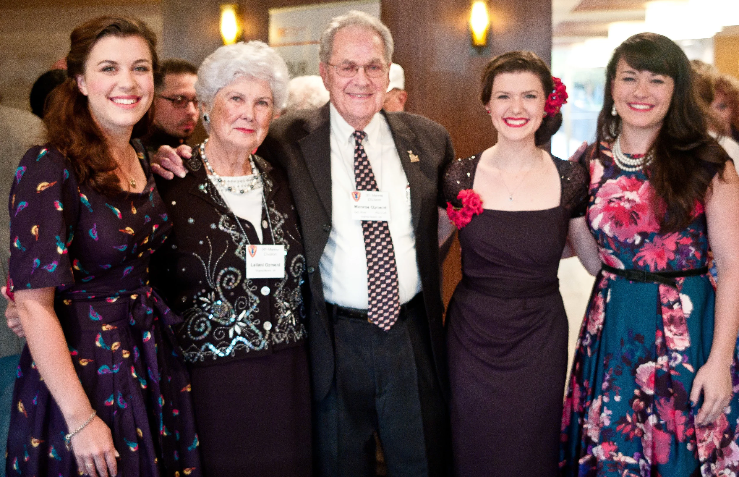 With our lovely Reunion Hosts from last year, Leilani and Monroe. They have to be one of the loveliest couples we know. They've been married for over 65 years, but they still go hand-in-hand everywhere. 