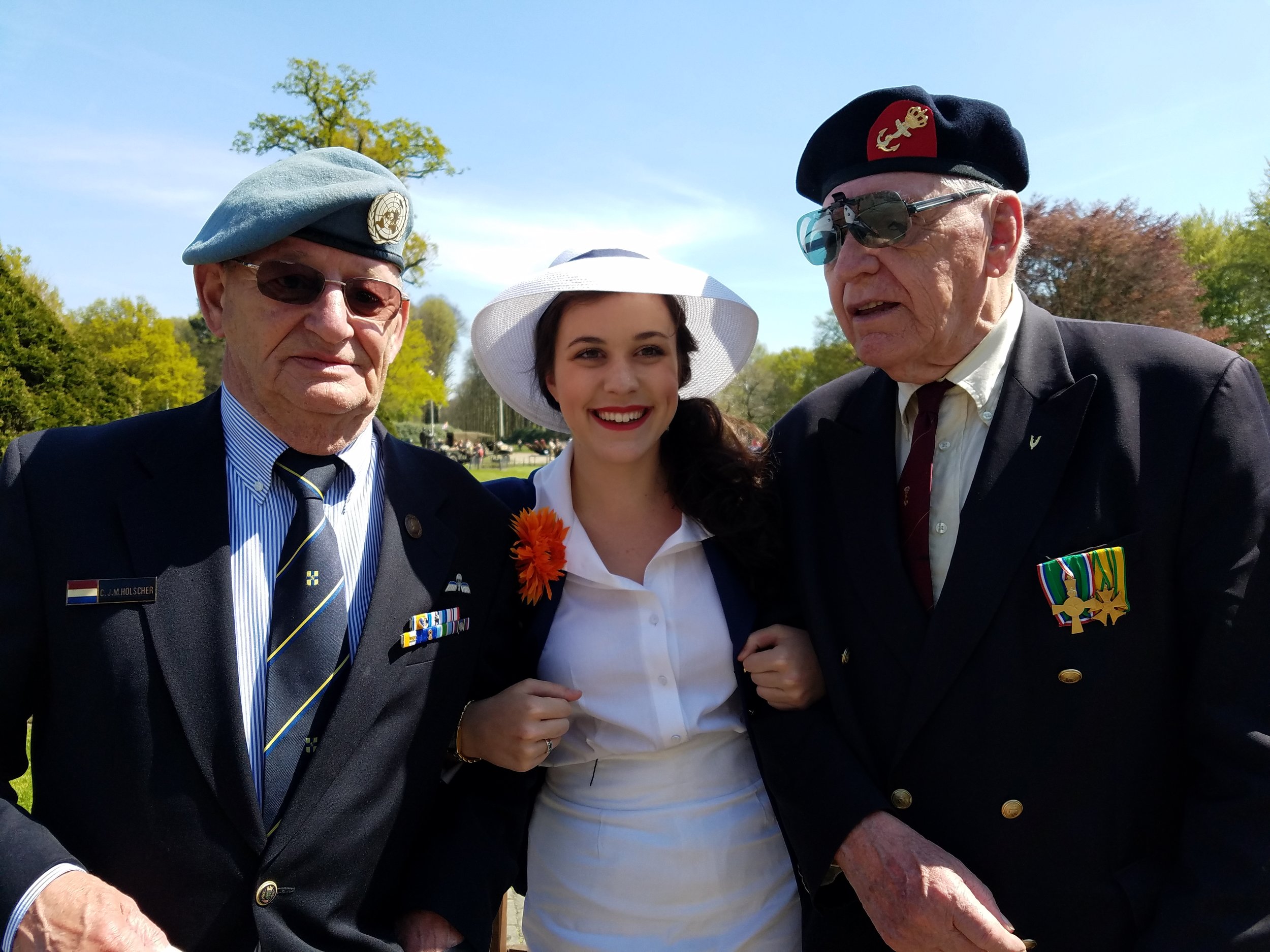Liberty in Holland with two charming Dutch veterans