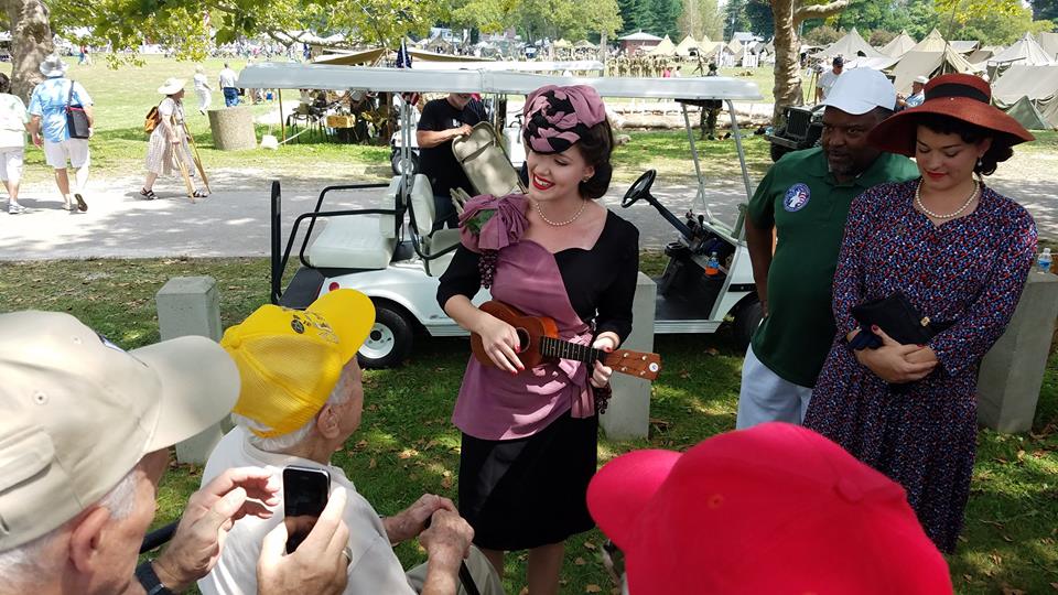 Playing songs for the vets at Conneaut is a must. 