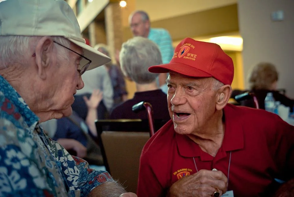 Two Marines discuss the differences in their bootcamp training.