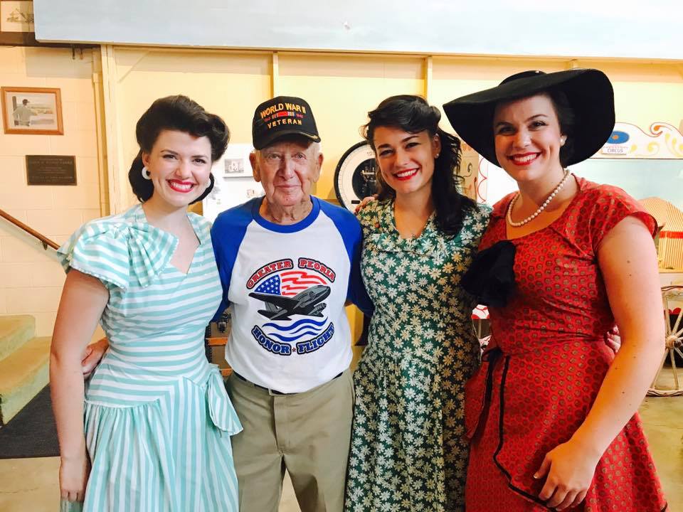 One of our new friends (and a real sweetheart!), Gene Neeley. A veteran devoted to Greater Peoria Honor Flight. pc: Phyllis Piraino