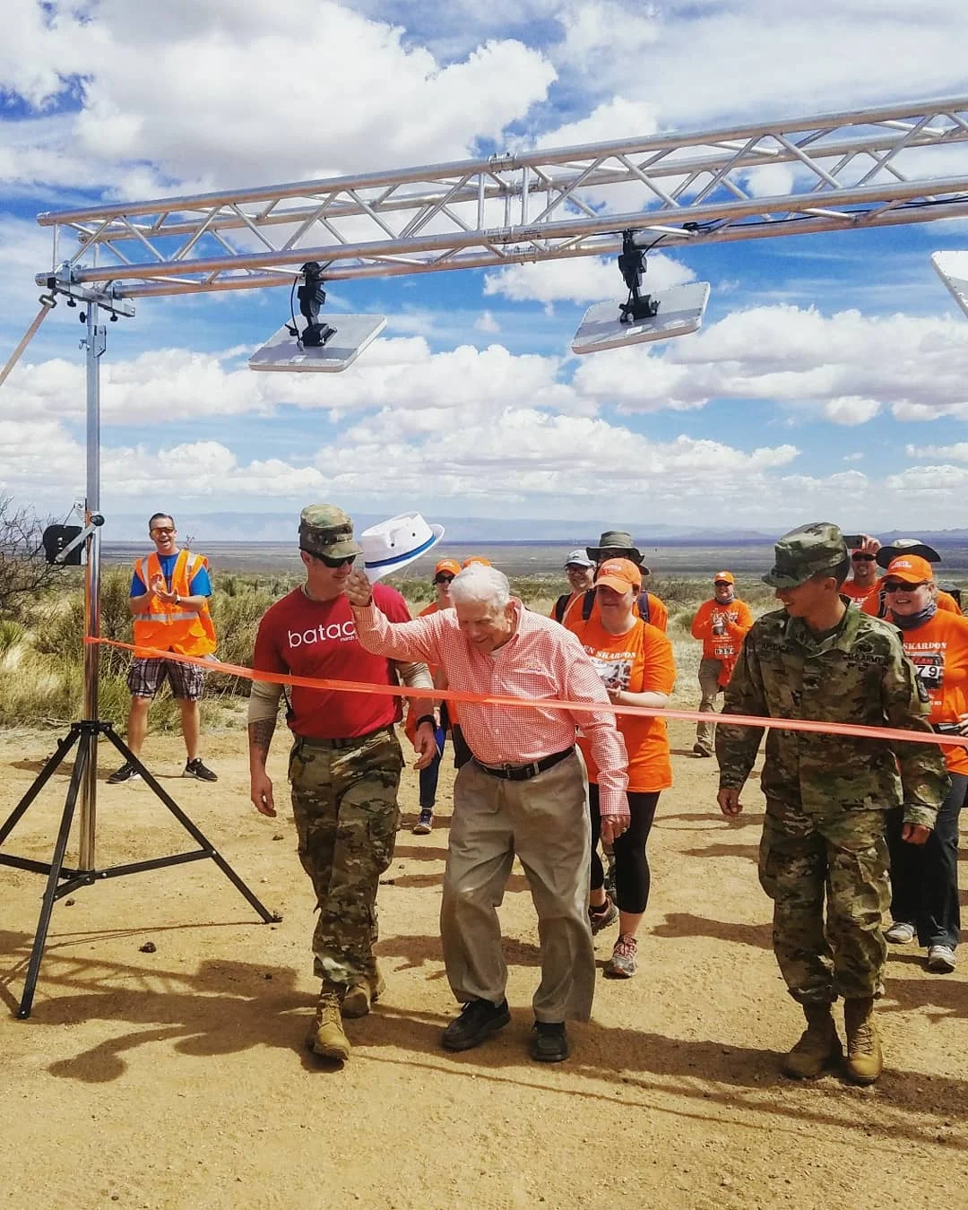 Colonel beverly skardon crosses his personal finish line at the bataan memorial death march