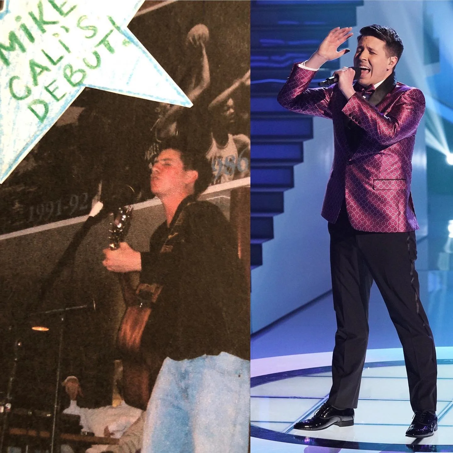 #tbt A day after I had my first performance on national TV on @seeyourvoicefox I can&rsquo;t help but think about when I performed for the very first time on stage! Freshman year in college @villanovau in the Connelly Center. Freshman talent show. Ju