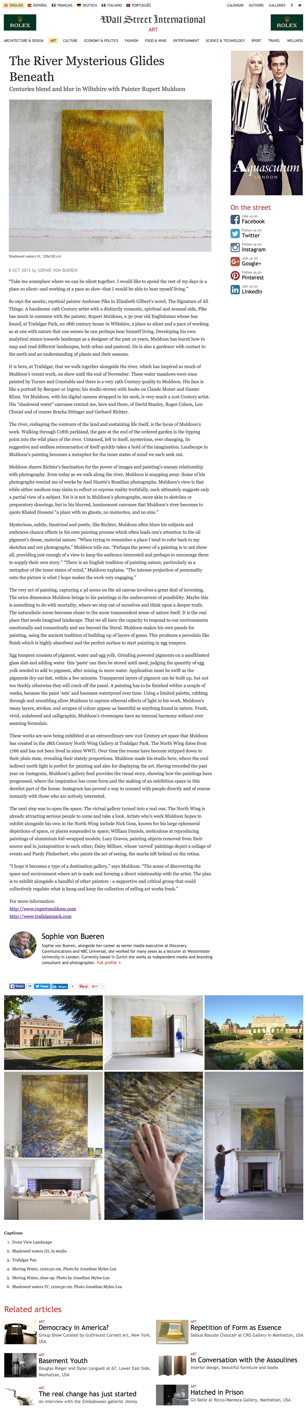 Click here to read interview on Wall Street Journal site