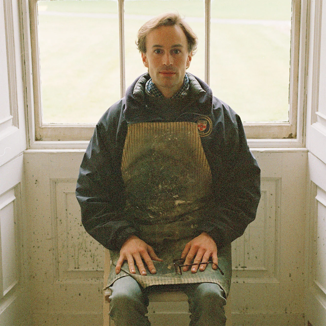 Rupert in his studio at Trafalgar Park, 2015. 