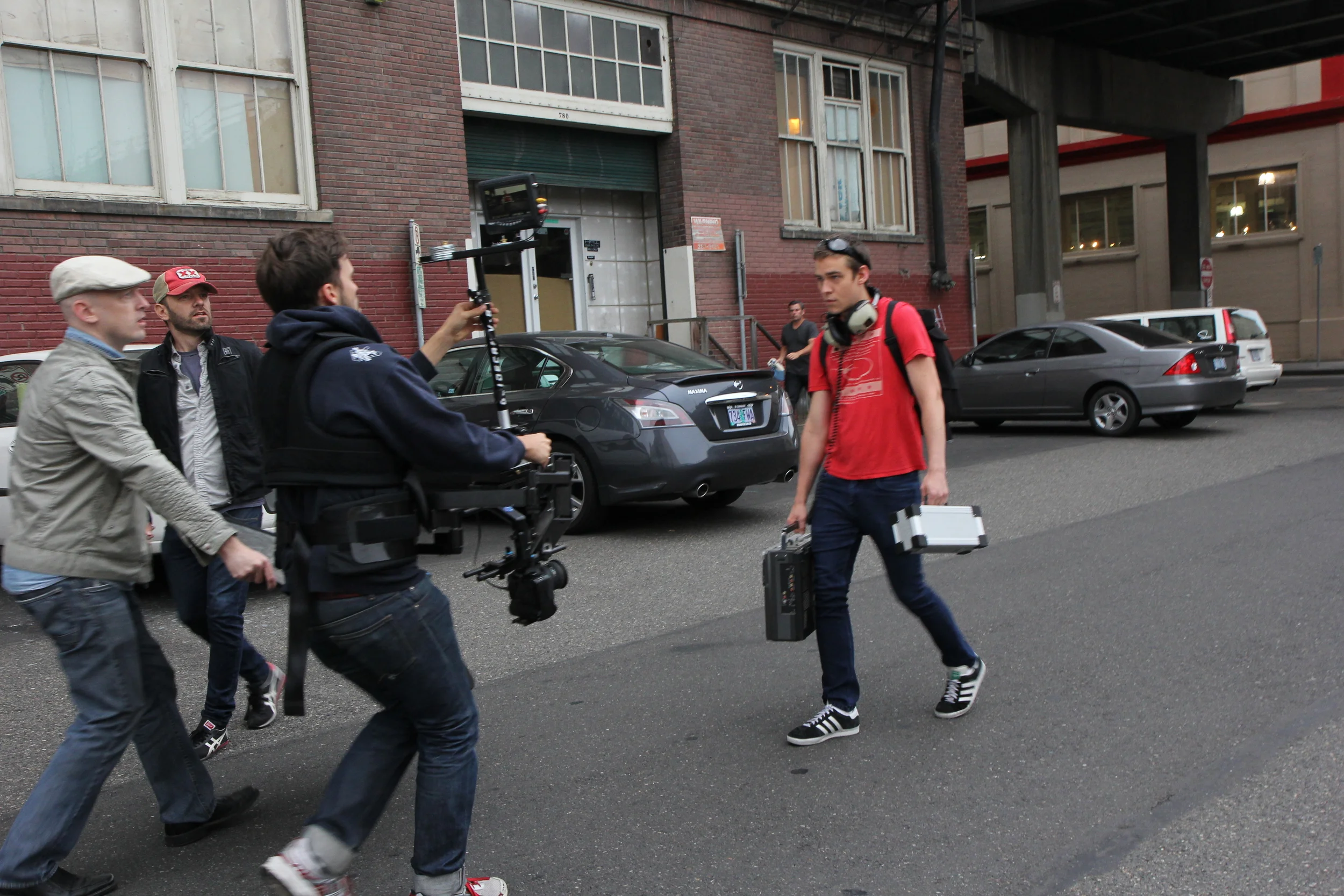 PBs directing Check It Out video.JPG