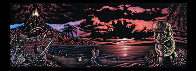 Hele Pele Integrated Velvet Mural