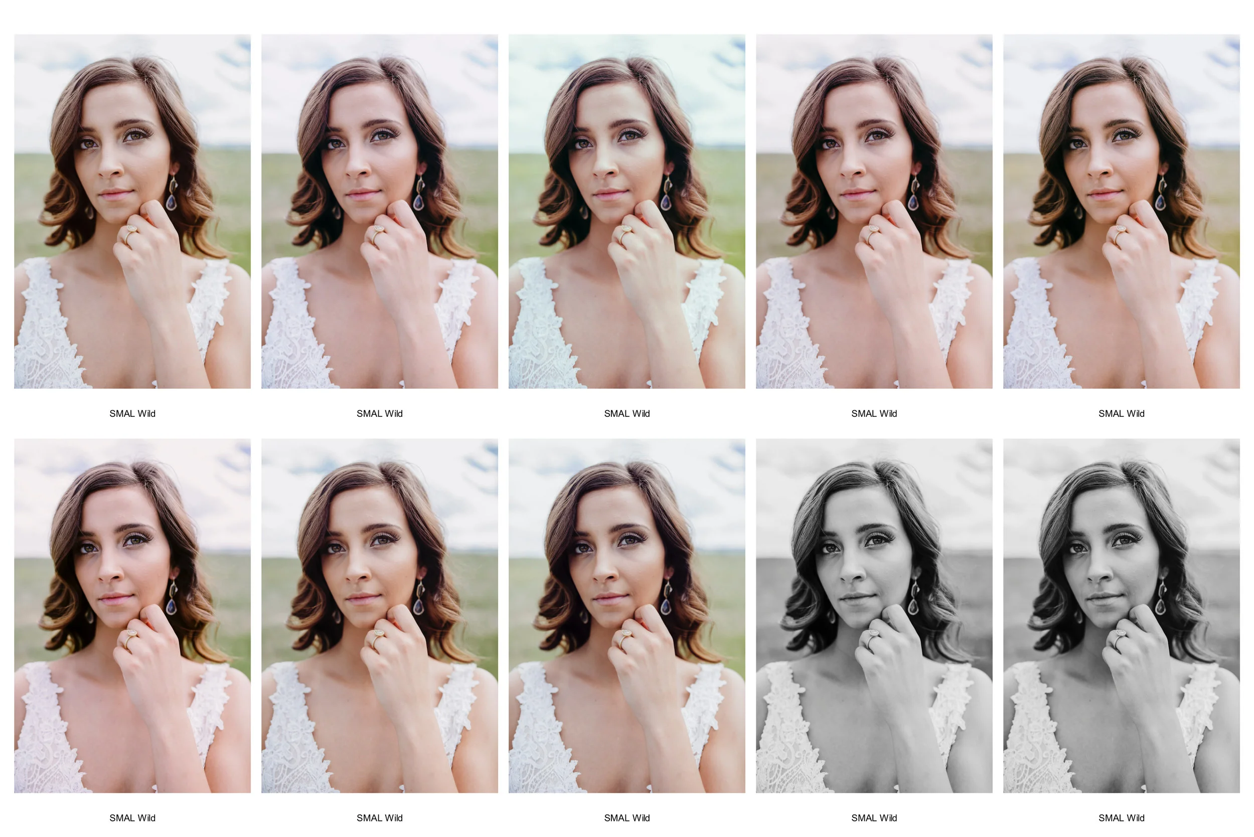 Starting top left to right 01-05, bottom left to right 06-10 & BW 09 - 10