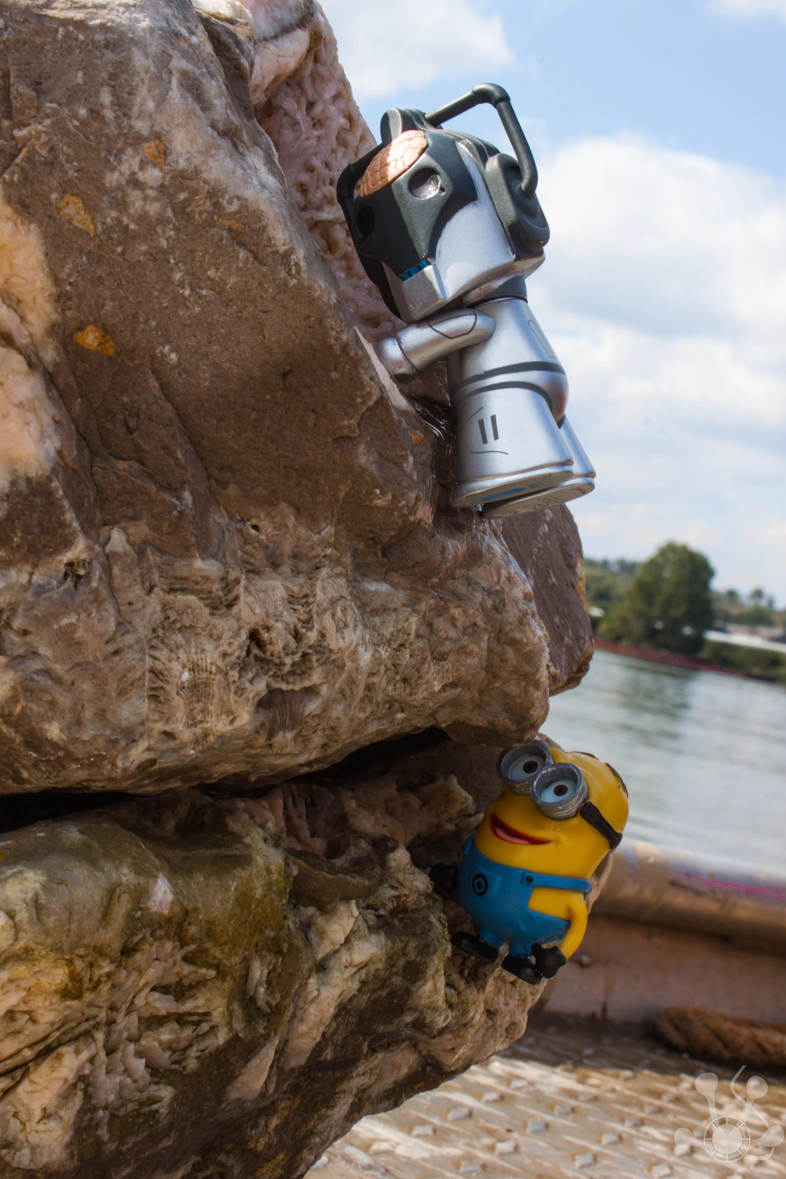 Minion and Cyberman Rock Climbing.jpg