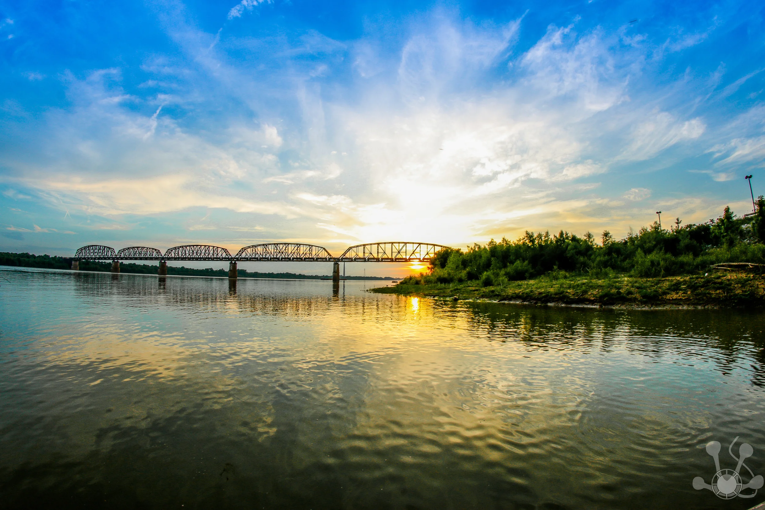 Sunset over the Ohio