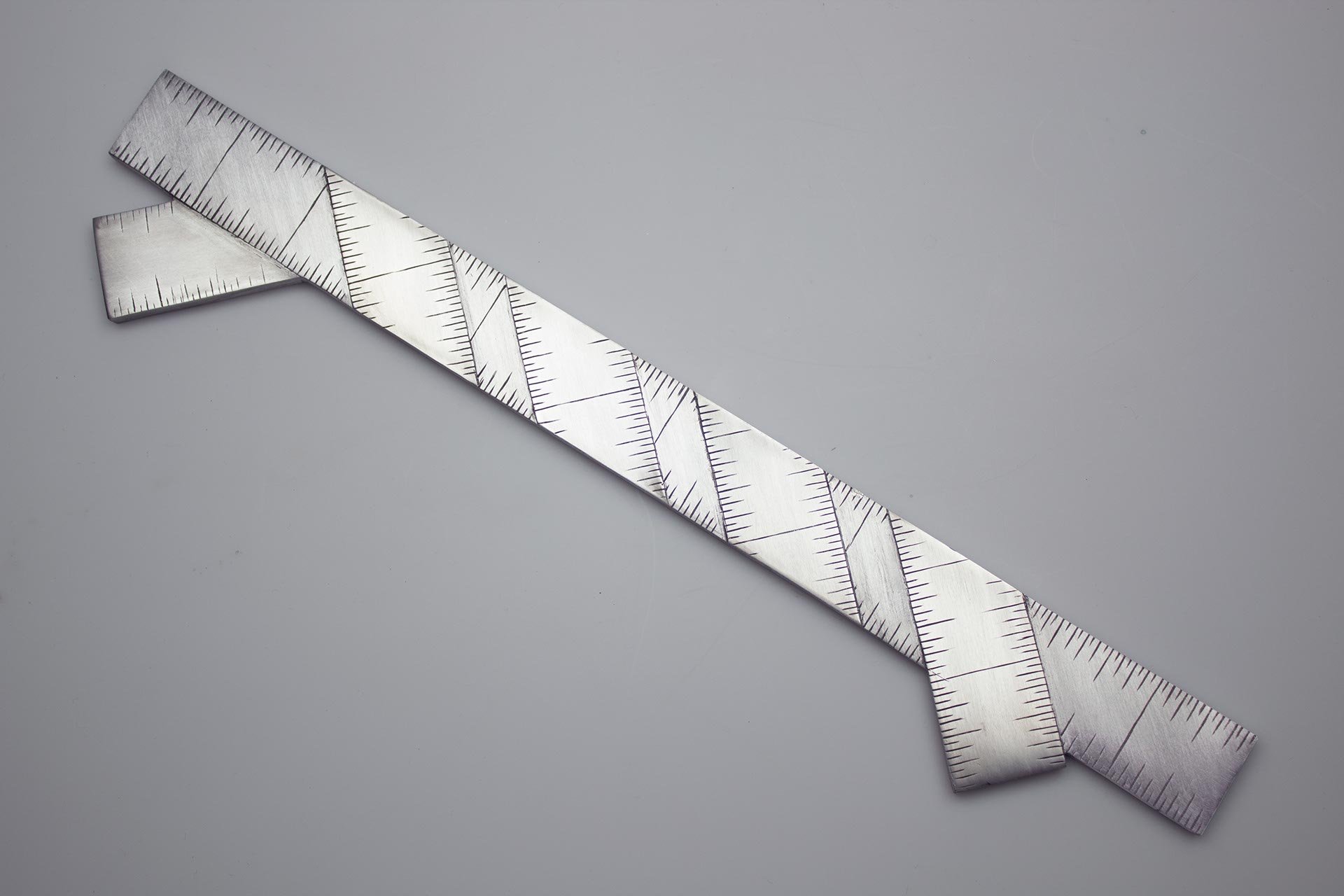 Instrument #3, hand engraved aluminum and ink.