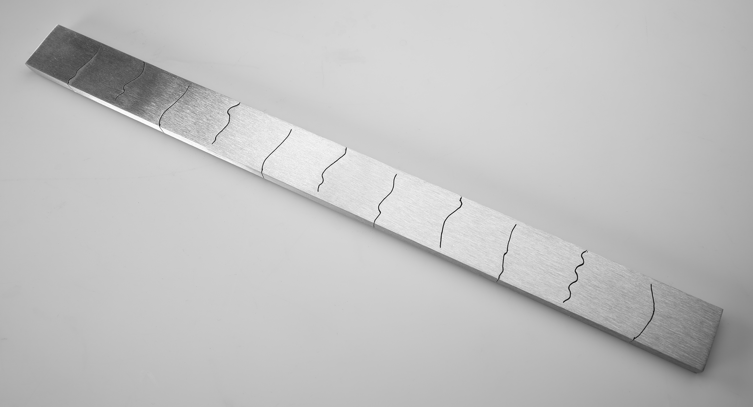 Instrument #283, hand engraved aluminum and ink.