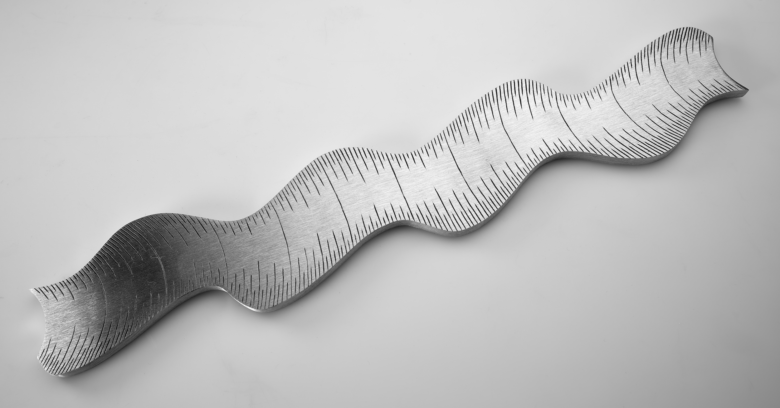 Instrument #297, hand engraved aluminum and ink.