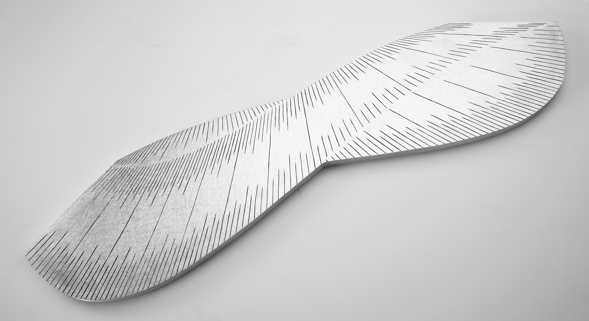 Instrument #302, hand engraved aluminum and ink.