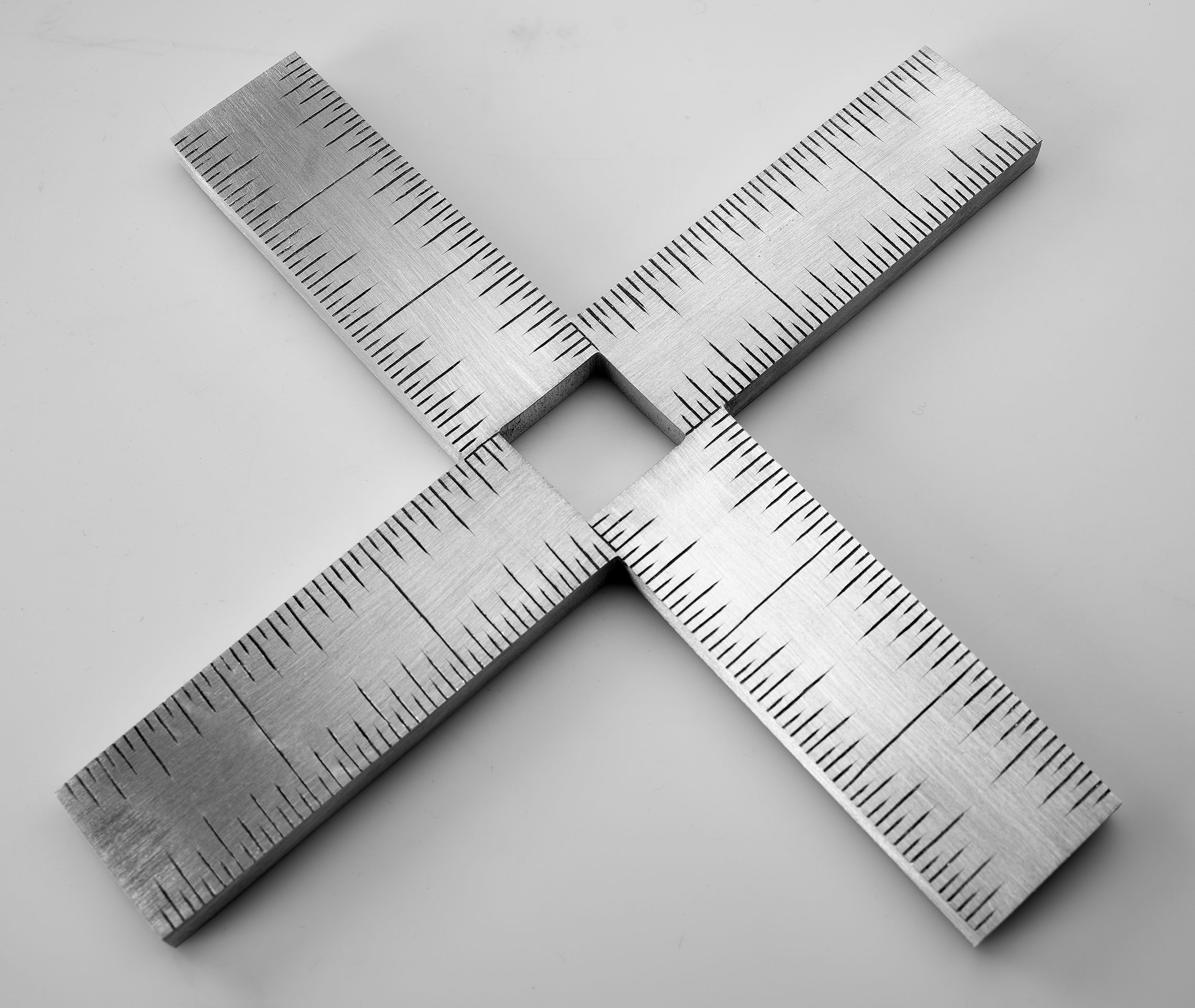 Instrument #305, hand engraved aluminum and ink.