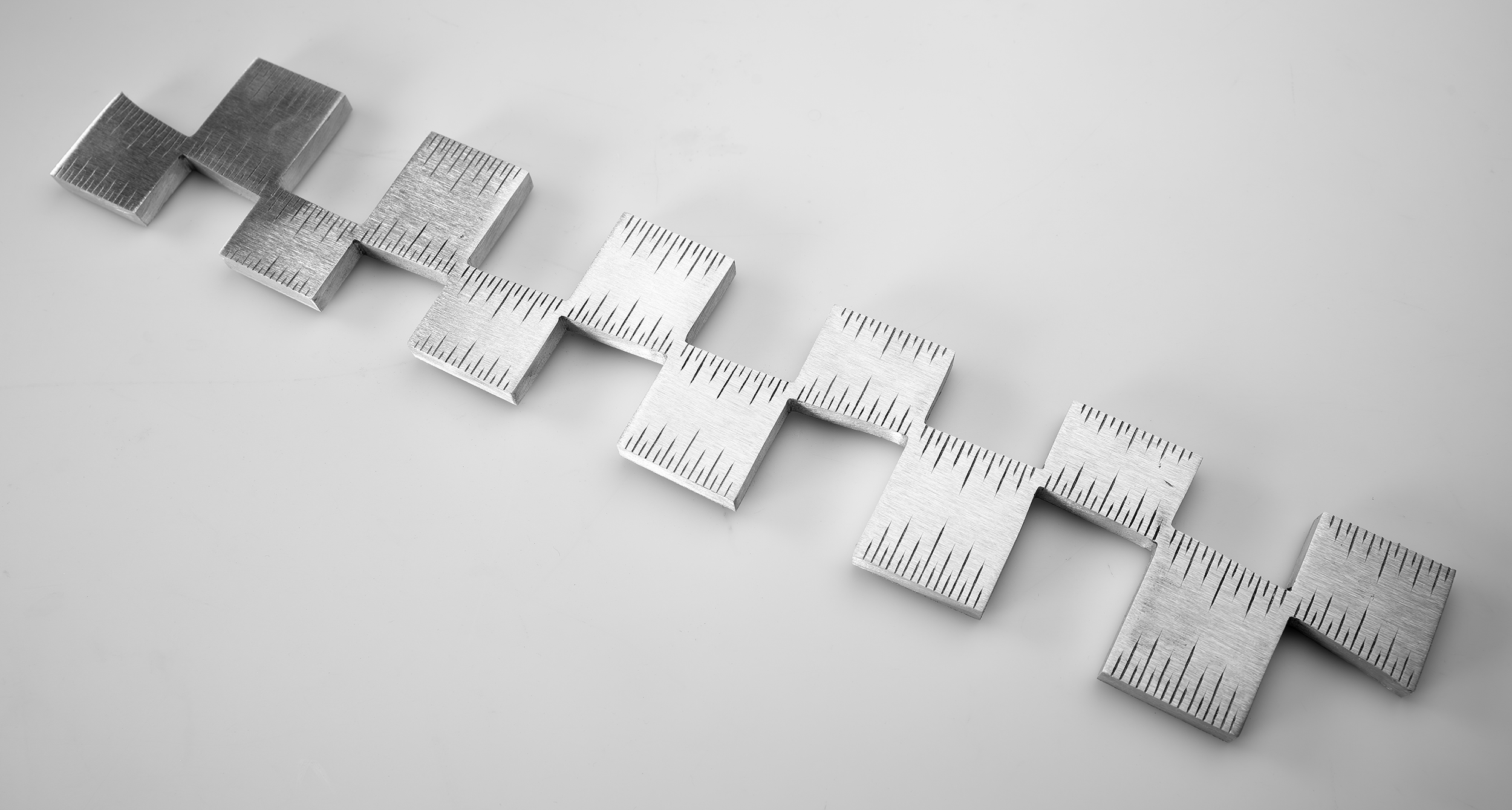 Instrument #316, hand engraved aluminum and ink.