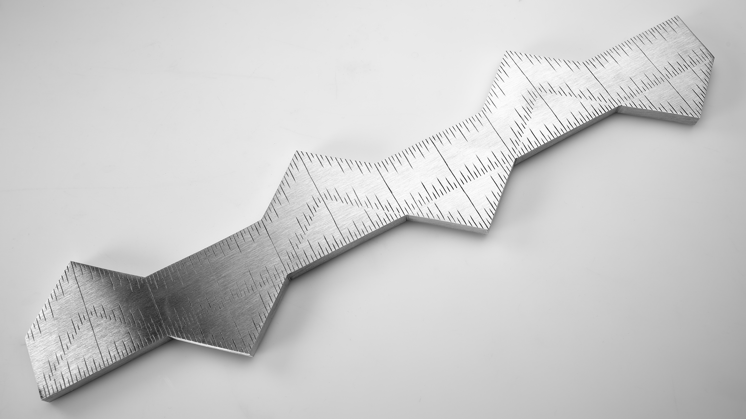 Instrument #317, hand engraved aluminum and ink.