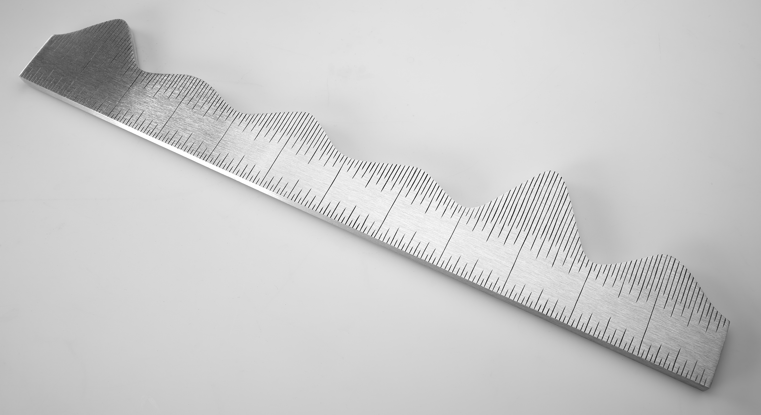 Instrument #336, hand engraved aluminum and ink.