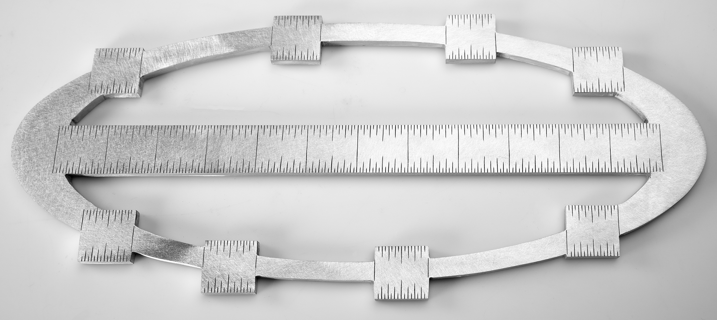 Instrument #351, hand engraved aluminum and ink.