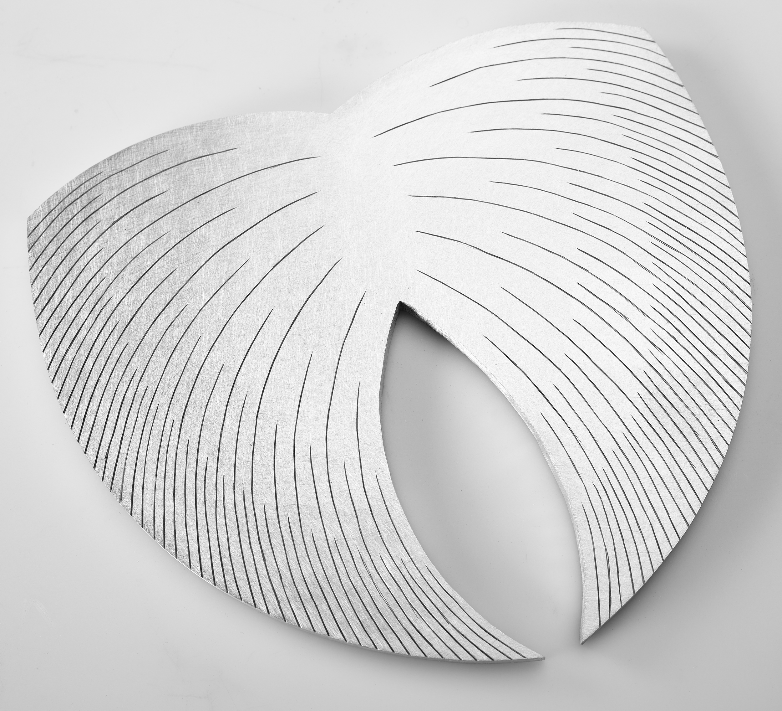 Instrument #355, hand engraved aluminum and ink.