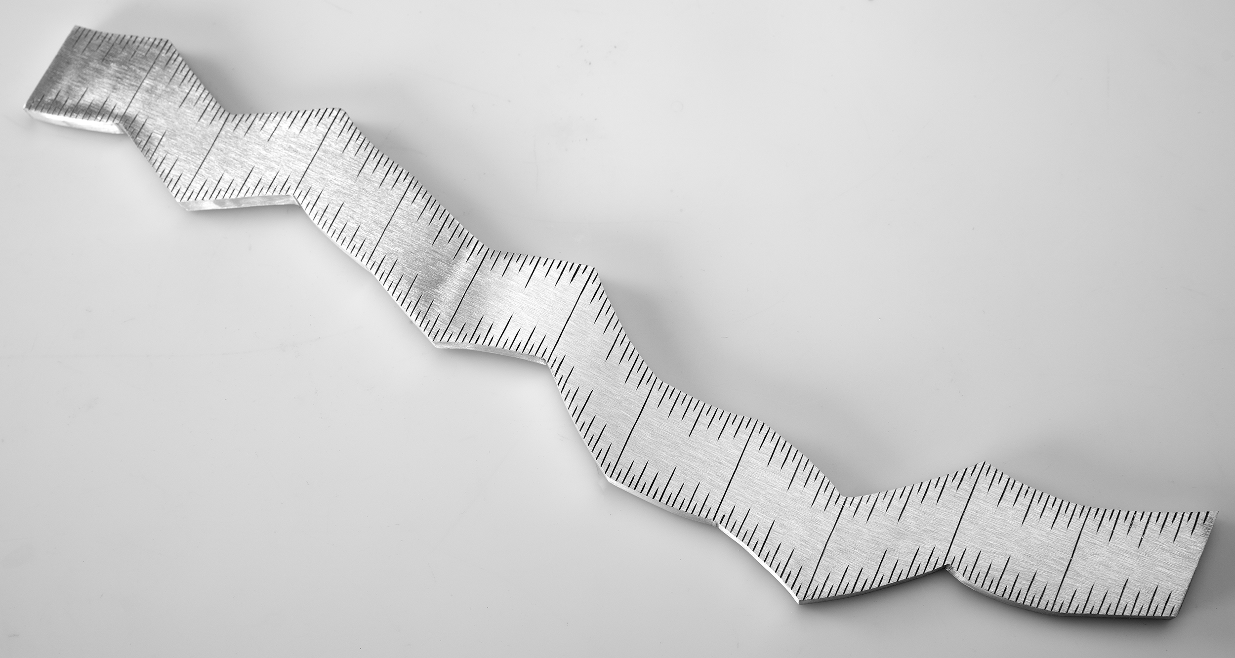 Instrument #356, hand engraved aluminum and ink.