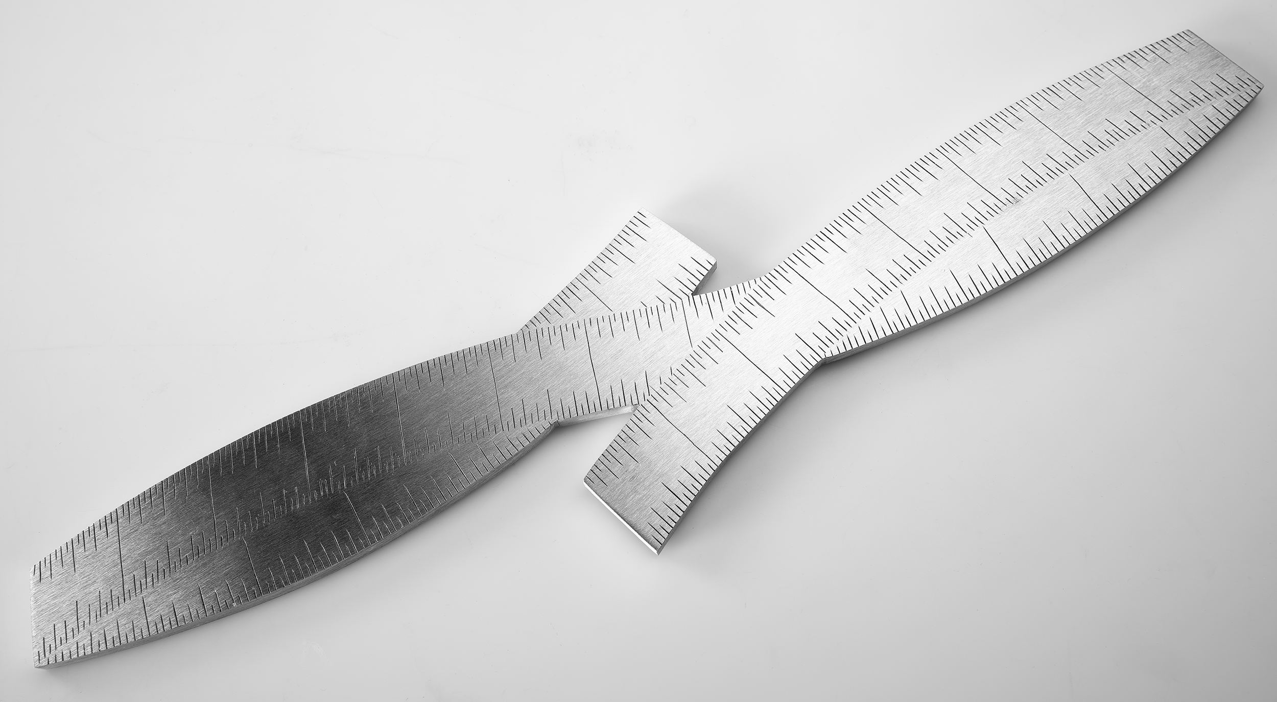 Instrument #364, hand engraved aluminum and ink.