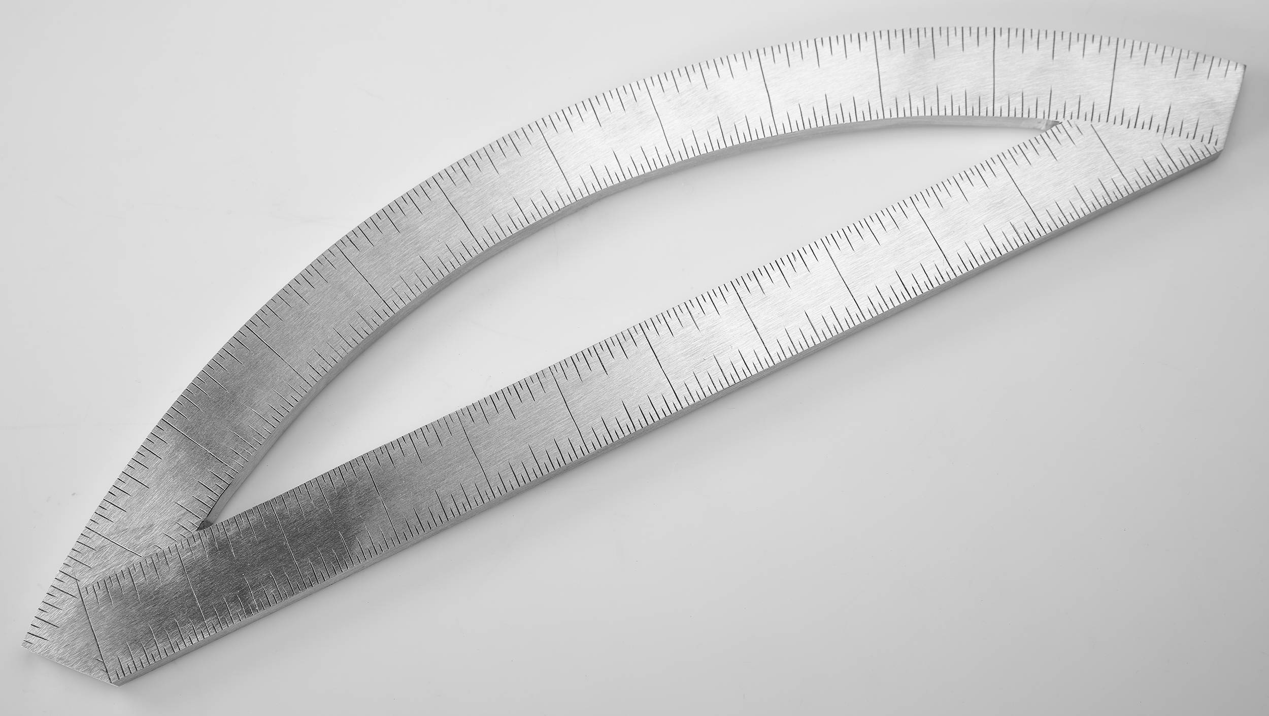 Instrument #372, hand engraved aluminum and ink.