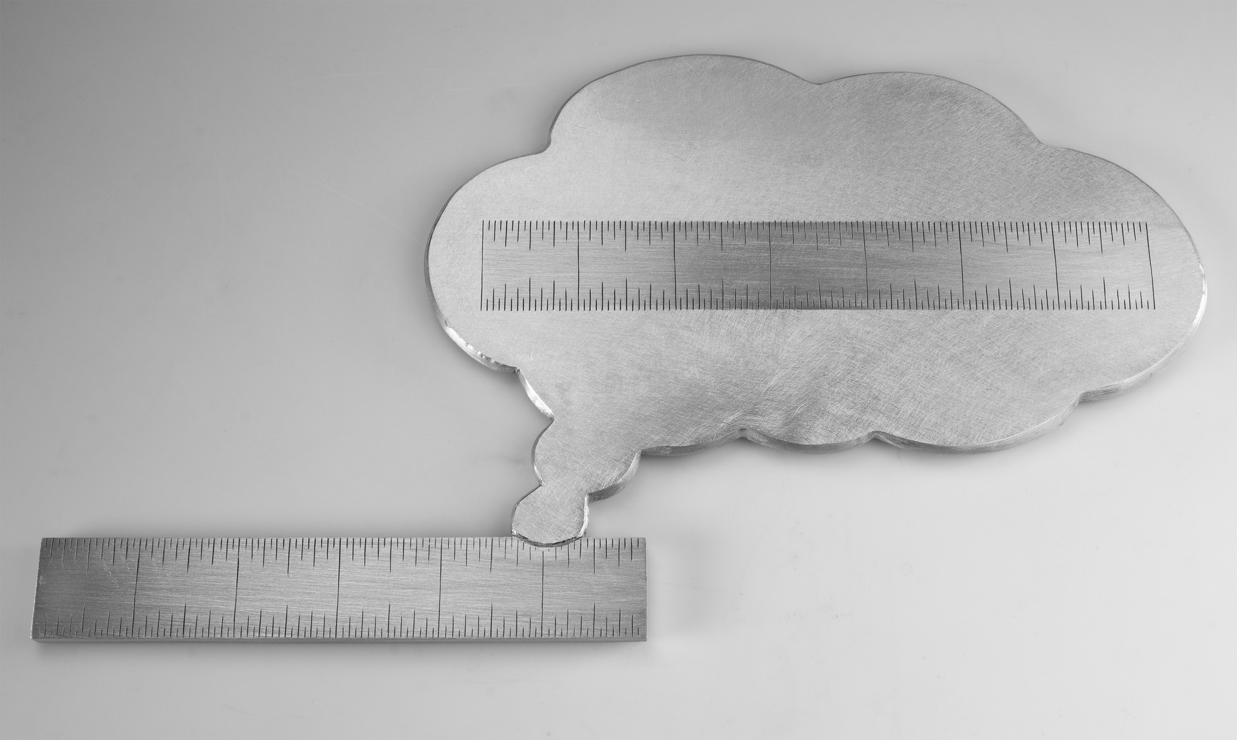 Instrument #377, hand engraved aluminum and ink.