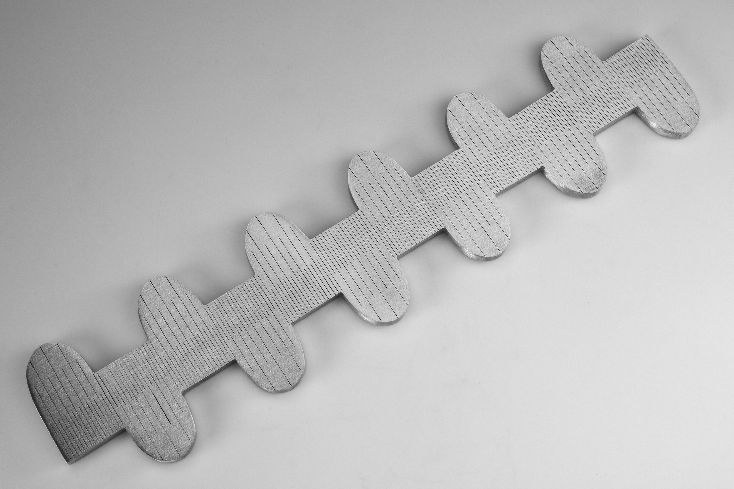 Instrument #379, hand engraved aluminum and ink.