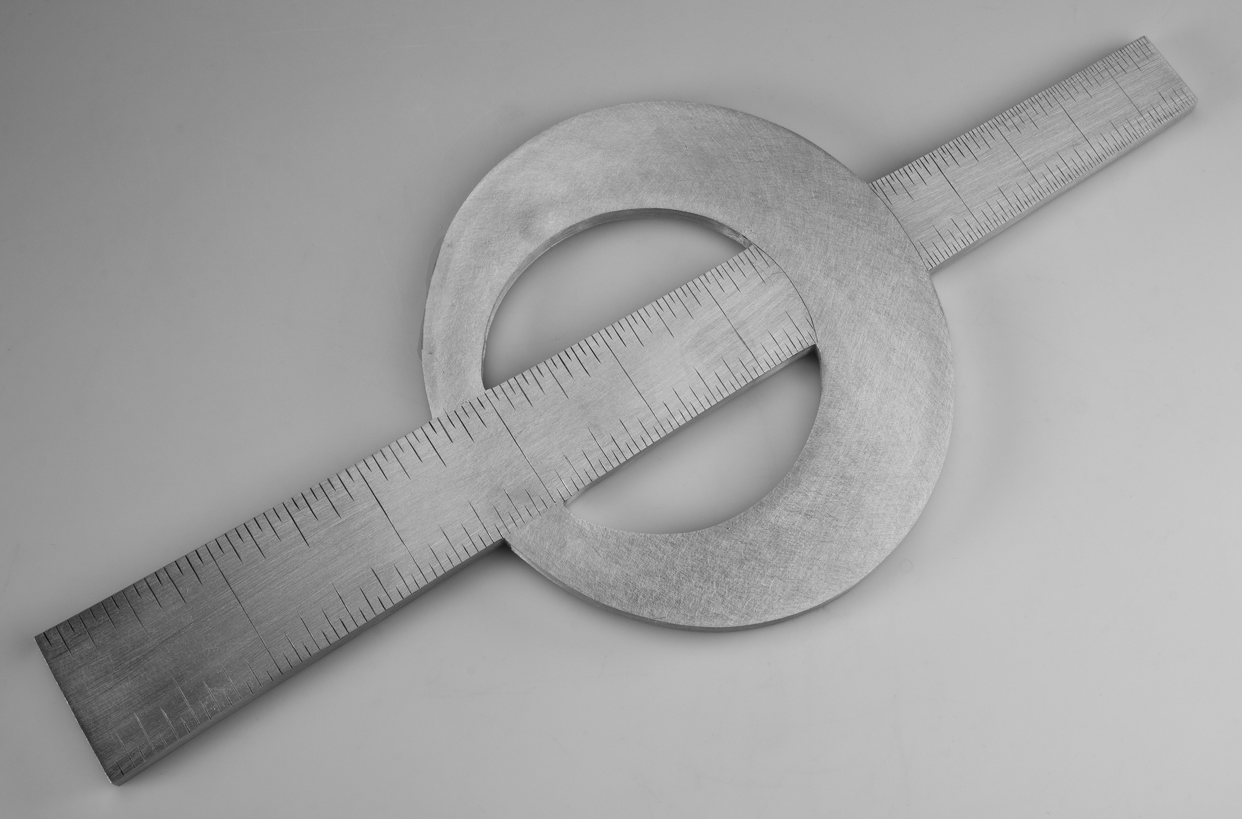 Instrument #381, hand engraved aluminum and ink.