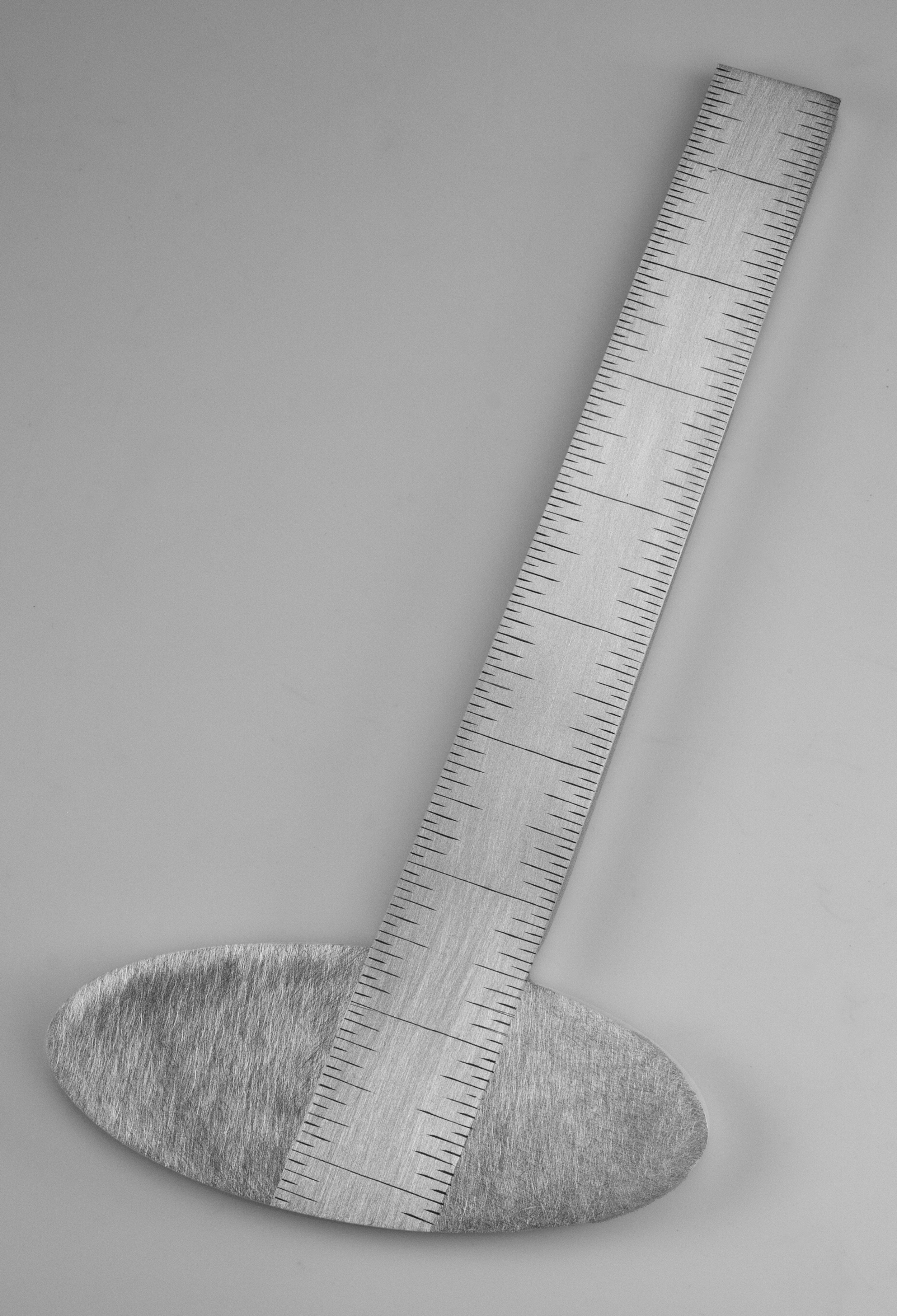 Instrument #384, hand engraved aluminum and ink.