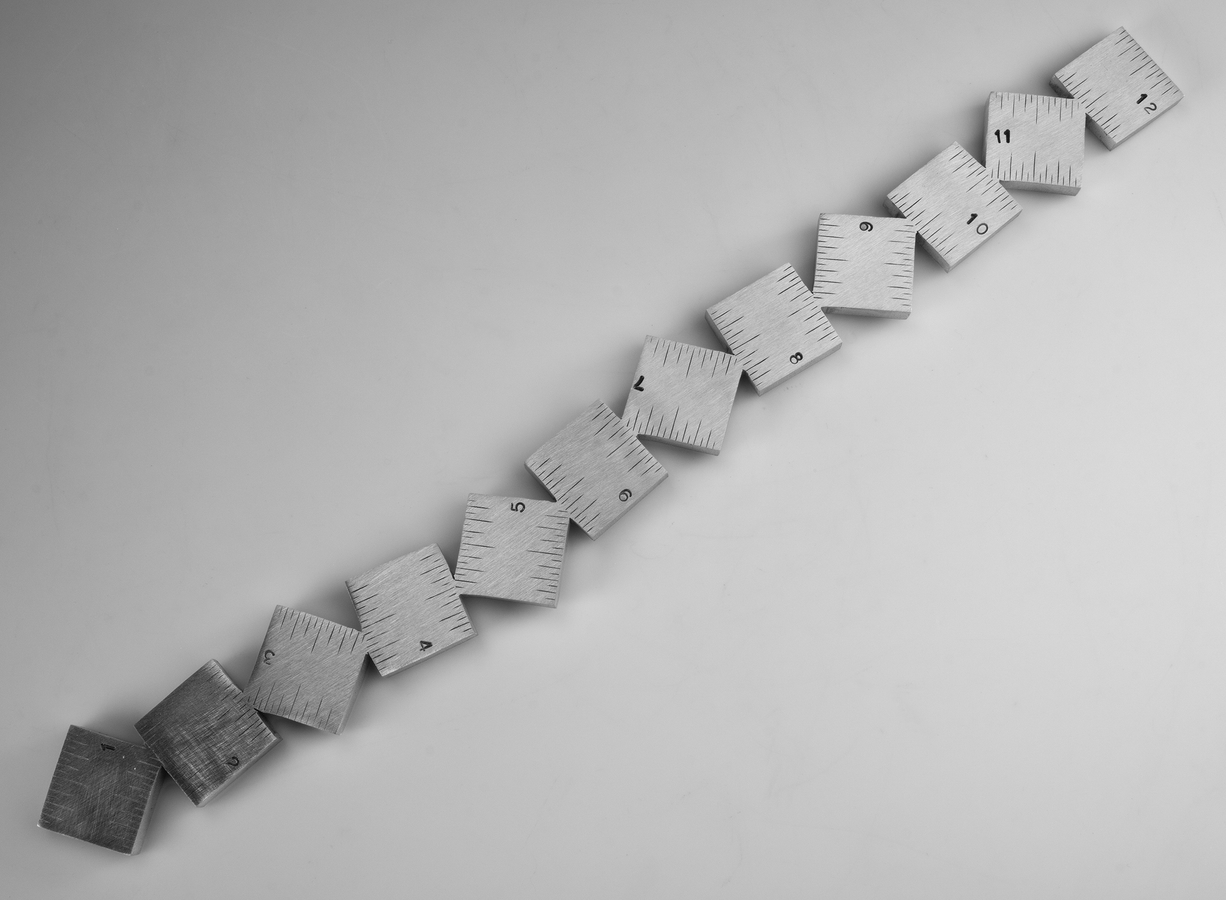 Instrument #386, hand engraved aluminum and ink.