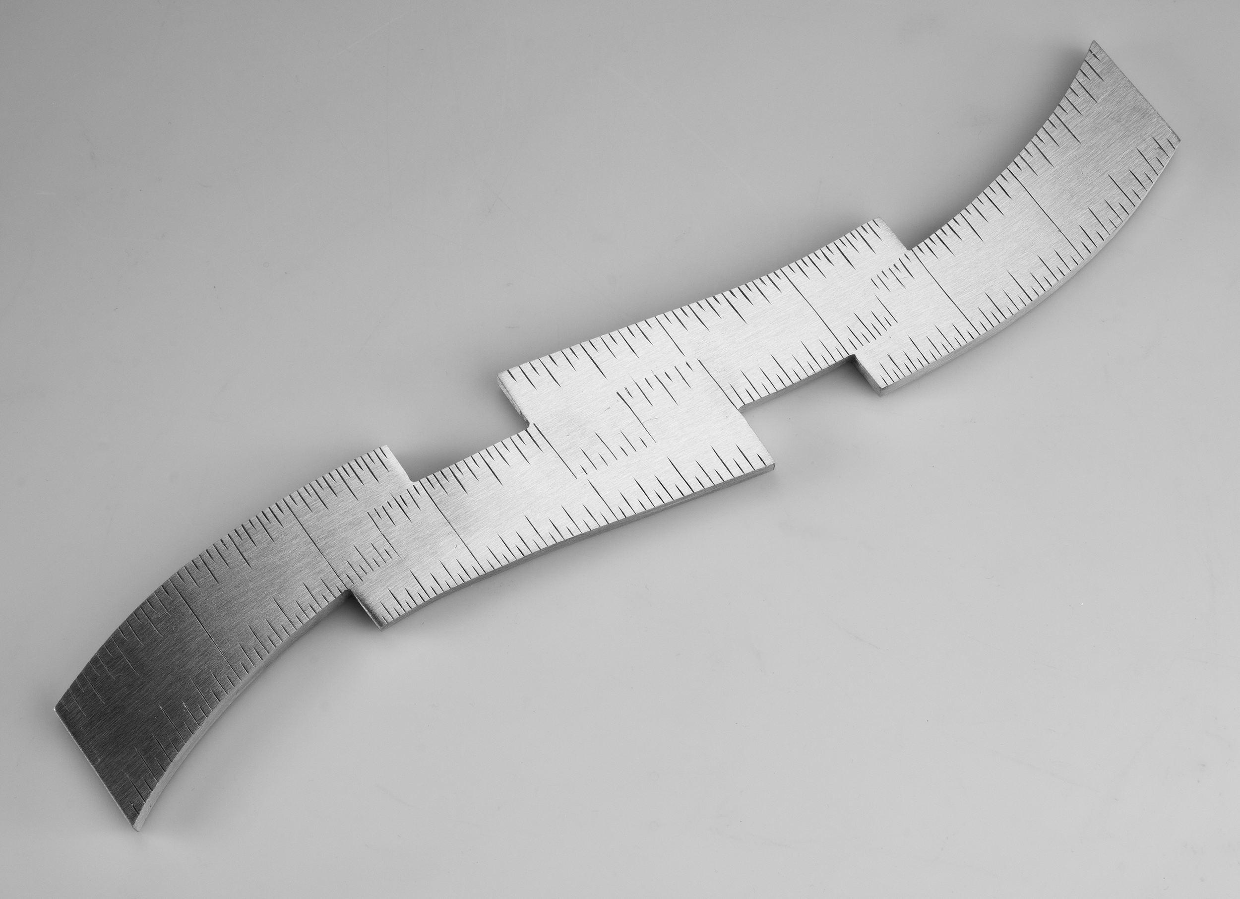 Instrument #391, hand engraved aluminum and ink.