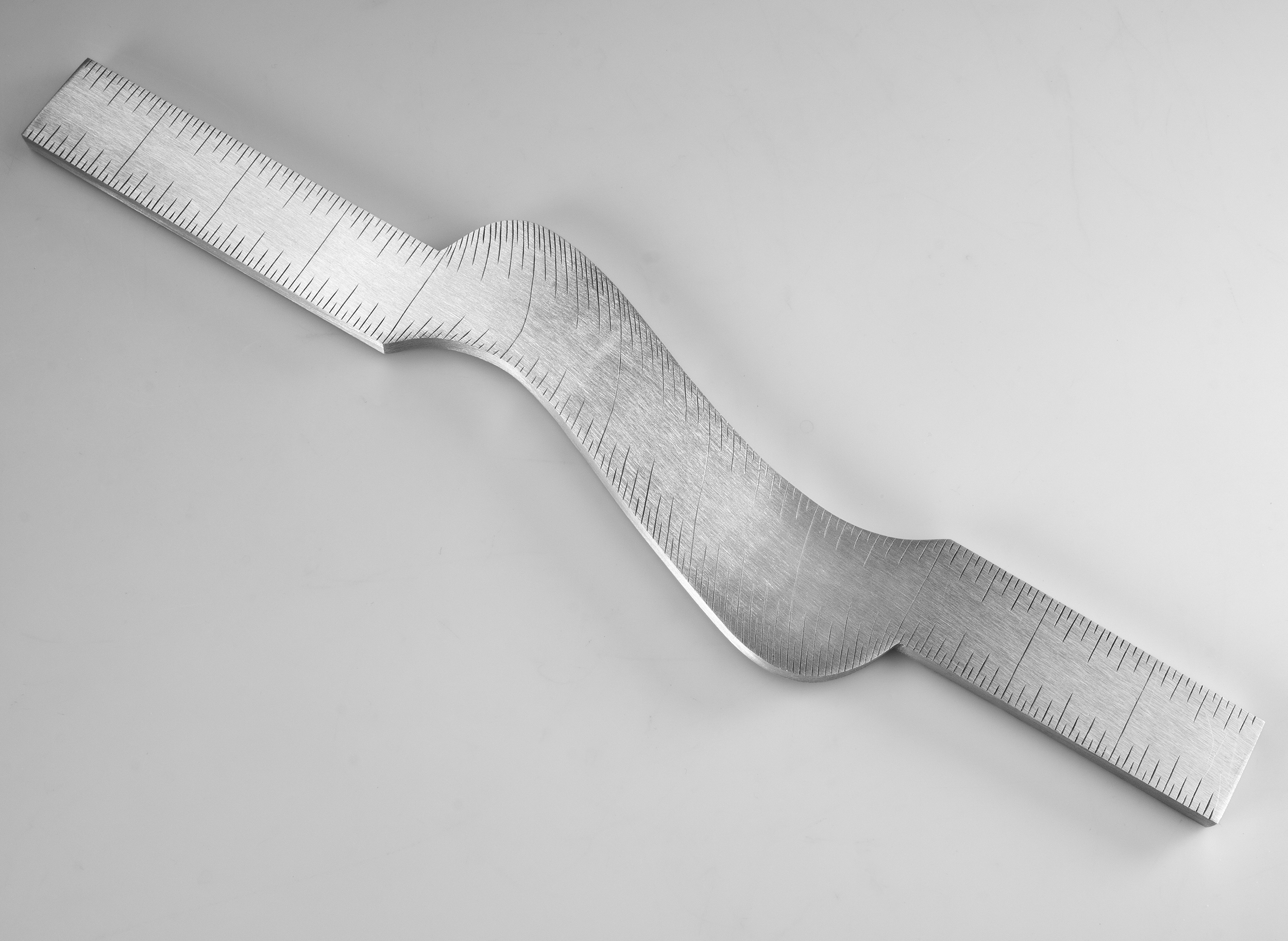 Instrument #393, hand engraved aluminum and ink.